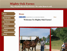Tablet Screenshot of mightyoakfarms.com